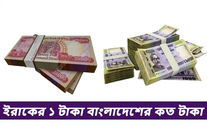 ইরাকের ১ টাকা বাংলাদেশের কত টাকা